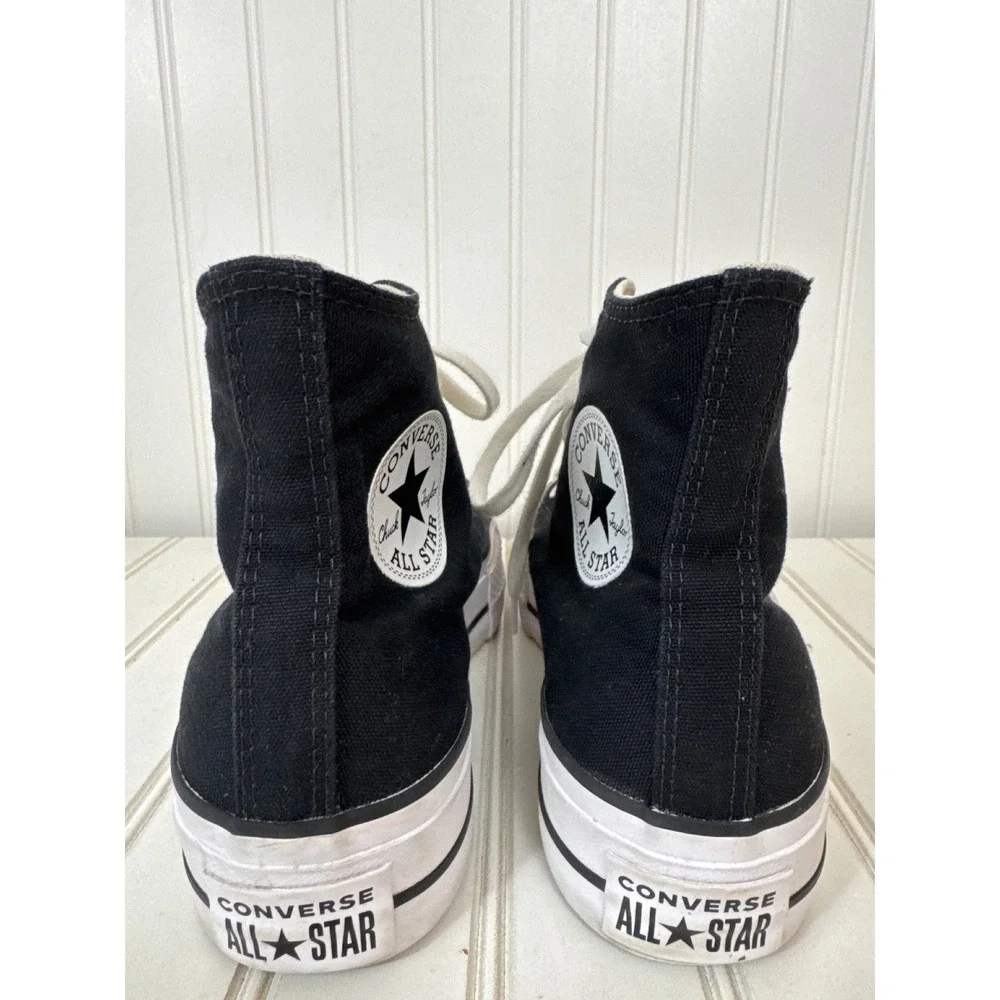 Converse Chuck Taylor All Star Lift Hi Women 7.5 Black Platform Sneakers Grunge
